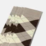 Uzun Konç Soket Çorap - Baklava Desenli Tasarım - Görsel 3