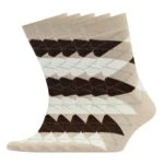 Uzun Konç Soket Çorap - Baklava Desenli Tasarım