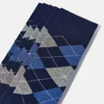 Uzun Konç Soket Çorap - Baklava Desenli Tasarım - Görsel 15