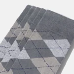 Uzun Konç Soket Çorap - Baklava Desenli Tasarım - Görsel 11