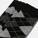 Uzun Konç Soket Çorap - Baklava Desenli Tasarım - Görsel 7